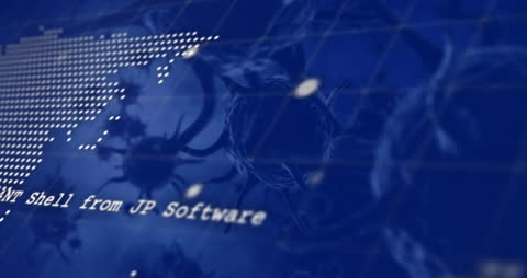 Global Pandemic Concept with Virus Cells and World Map Animation