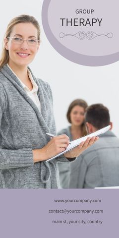 professional therapist leading group therapy session - Download Free Stock Templates Pikwizard.com