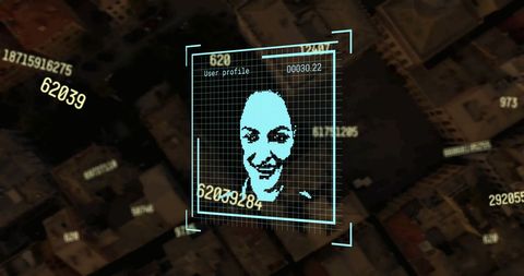 Biometric Facial Recognition Scanning for Security - Download Free Stock Images Pikwizard.com