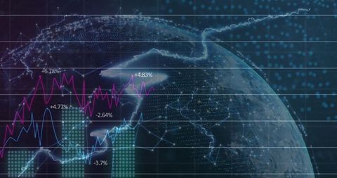 Global Data Network with Analytics Overlays on Earth