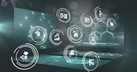 Global Technology and Data Interface Concepts - Download Free Stock Images Pikwizard.com
