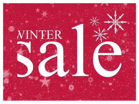 Festive Winter Sale Advertising Banner with Snowflakes - Download Free Stock Templates Pikwizard.com