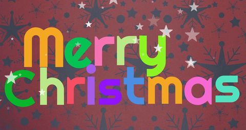 Colorful Merry Christmas Text on Festive Background - Download Free Stock Images Pikwizard.com
