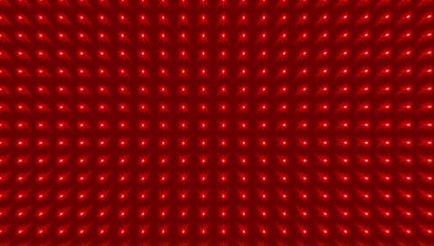 Glowing Red LED Dot Matrix Creating Haloed Grid Pattern for Futuristic Tech Background