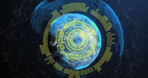 Global Networking Technology with Digital Globe and Connections - Download Free Stock Images Pikwizard.com