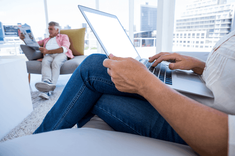 Woman Using Laptop Transparent Background Relaxing Indoors - Download Free Stock Videos Pikwizard.com