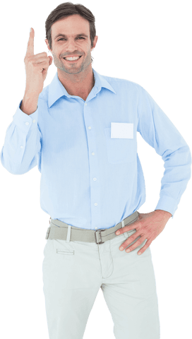 Transparent Confident Businessman Pointing Upwards - Download Free Stock Videos Pikwizard.com
