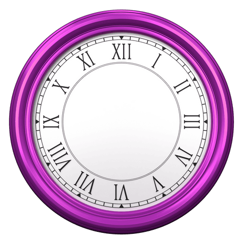 transparent pink wall clock roman numerals without hands - Download Free Stock Videos Pikwizard.com
