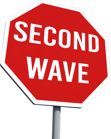 transparent sign warning second wave pandemic risk implications - Download Free Stock Videos Pikwizard.com
