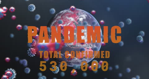 COVID-19 Pandemic Spread Around Globe Conceptual Art