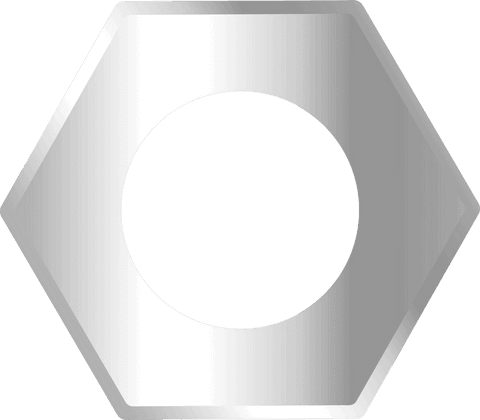shiny hexagonal nut with transparent background for engineering - Download Free Stock Videos Pikwizard.com