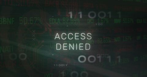 Futuristic Access Denied Digital Interface Concept - Download Free Stock Images Pikwizard.com