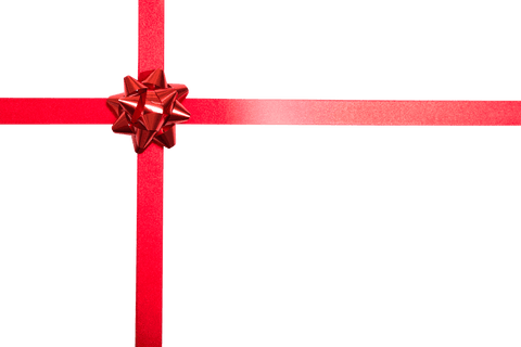 Transparent Red Gift Ribbon and Bow Crossing at Center - Download Free Stock Videos Pikwizard.com