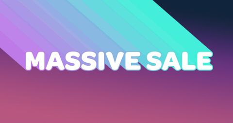 Vibrant Massive Sale Banner on Gradient Background - Download Free Stock Images Pikwizard.com