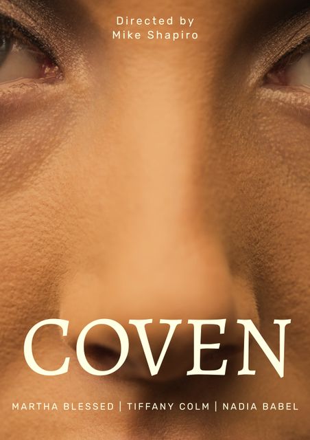 Close-Up Intense Eyes Poster Promoting Suspenseful Film 'Coven' - Download Free Stock Videos Pikwizard.com