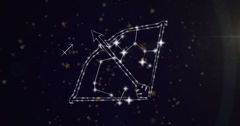 Sagittarius Constellation in Celestial Space Background - Download Free Stock Images Pikwizard.com