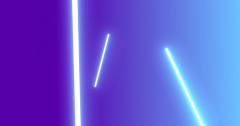 Pulsating Blue Neon Lights on Dynamic Gradient Background