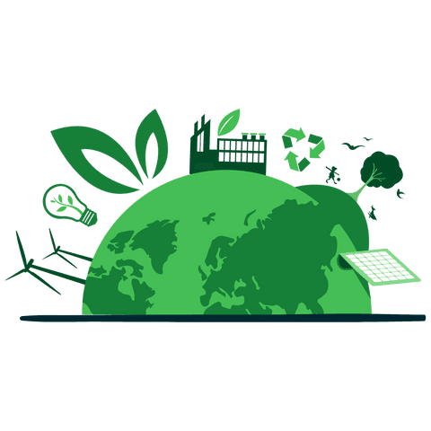transparent eco-friendly globe illustration with energy symbols - Download Free Stock Videos Pikwizard.com