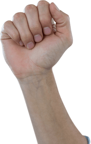 Clenched Fist Close-Up with Transparent Background, Symbol of Strength and Power - Download Free Stock Videos Pikwizard.com