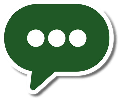 green speech bubble with chat dots on transparent background - Download Free Stock Videos Pikwizard.com
