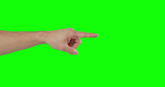 Human Hand Pointing on Green Screen Background Using Left Finger - Download Free Stock Images Pikwizard.com