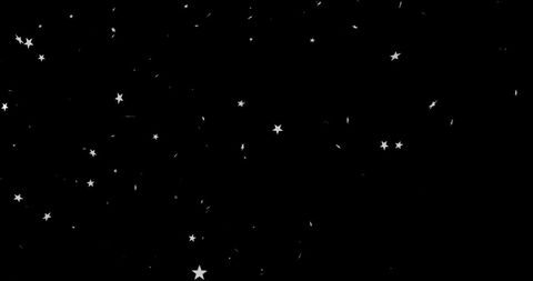 Festive Christmas Stars Falling Against Night Sky - Download Free Stock Images Pikwizard.com