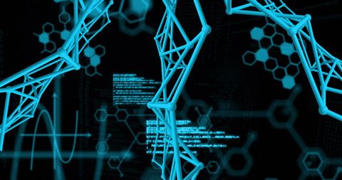 Abstract Digital Network and Data Processing Interface - Download Free Stock Images Pikwizard.com