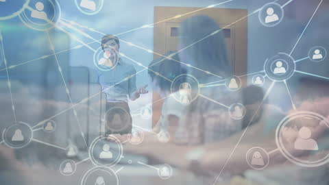 Futuristic Network Overlay on Medical Team Collaboration