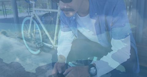 Digital connectivity overlay urban space smartphone use