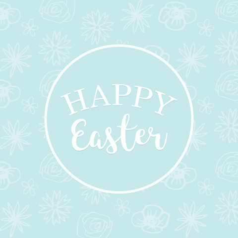 Happy Easter Message with Floral Motif on Transparent Background - Download Free Stock Videos Pikwizard.com
