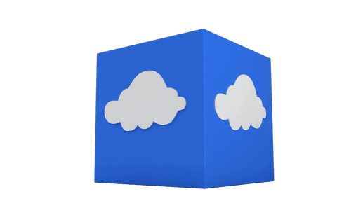Blue Cube with Cloud Symbol on Transparent Background - Download Free Stock Videos Pikwizard.com