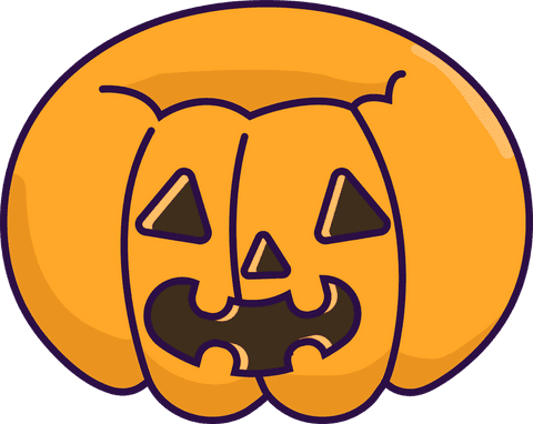 playful halloween jack-o'-lantern with transparent background - Download Free Stock Videos Pikwizard.com