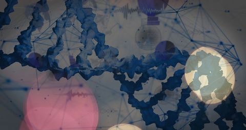 Abstract DNA Strands and Network Connectivity - Download Free Stock Images Pikwizard.com