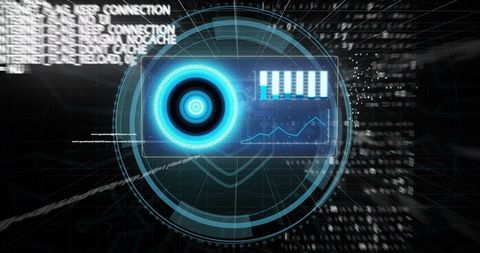 Futuristic Cybersecurity Interface with Digital Scanner Concept - Download Free Stock Images Pikwizard.com
