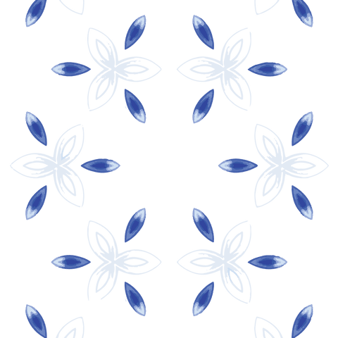 Seamless Blue Floral Pattern on Transparent Design - Download Free Stock Videos Pikwizard.com