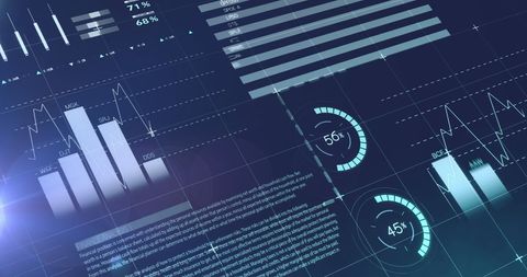 Abstract Digital Data Analytics and Visualization - Download Free Stock Images Pikwizard.com
