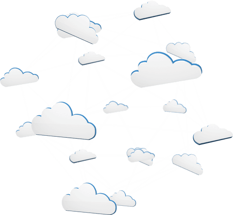 Transparent Cloud Network Communication on Transparent Background - Download Free Stock Videos Pikwizard.com