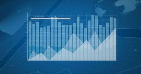 Digital Financial Data Processing Over Grid with Global Map - Download Free Stock Images Pikwizard.com