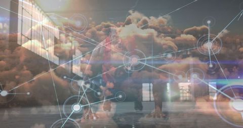 Mixed Reality: Athlete Training Amidst Digital Data Networks - Download Free Stock Images Pikwizard.com