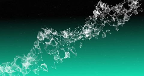 Abstract DNA Strand on Gradient Green Background - Download Free Stock Images Pikwizard.com