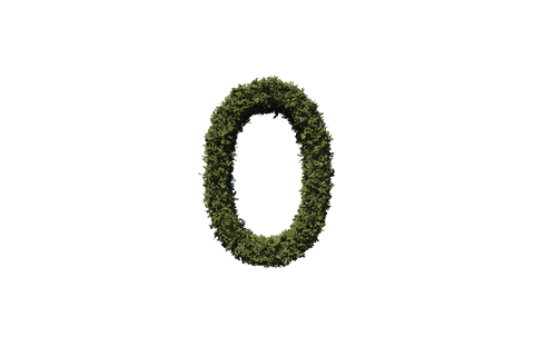 green leaf zero number on transparent background png - Download Free Stock Videos Pikwizard.com