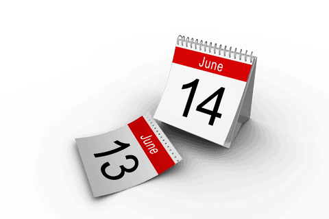 transparent image of calendar showing june dates and black background - Download Free Stock Videos Pikwizard.com
