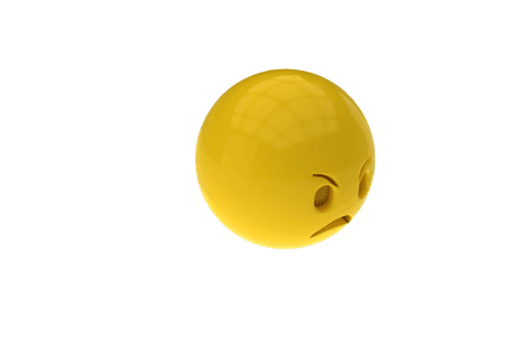 Transparent Annoyed Emoticon 3D Illustration Isolated on White - Download Free Stock Videos Pikwizard.com