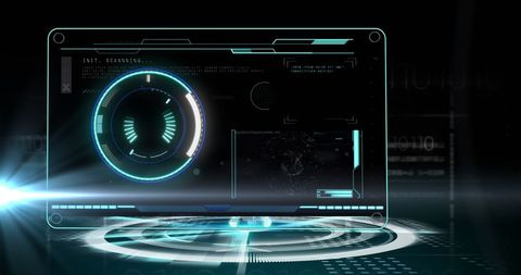 Futuristic Digital Interface in Sci-Fi Design - Download Free Stock Images Pikwizard.com
