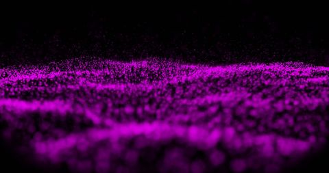 Vibrant purple digital wave on black background