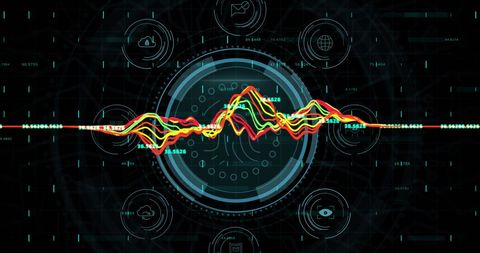 Digital Interface with Biometric Fingerprint and Data Visualization - Download Free Stock Images Pikwizard.com
