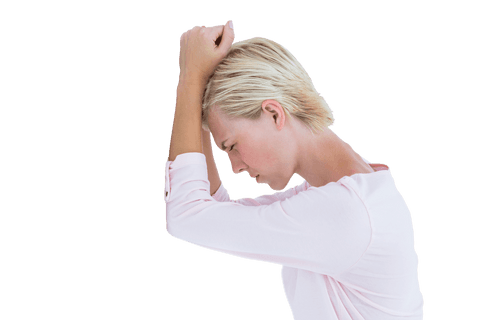 Transparent Background Stress Relief Concept with Middle-Aged Woman - Download Free Stock Videos Pikwizard.com