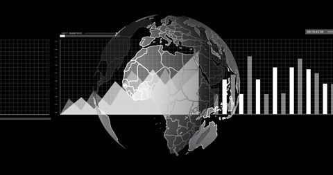global financial data visualization with graphs - Download Free Stock Images Pikwizard.com