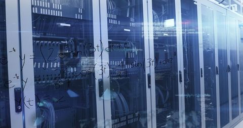 Modern Server Room with Digital Interface Callback Effects - Download Free Stock Images Pikwizard.com