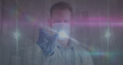 Doctor Analyzing Data During Covid-19 Pandemic Concept